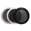Durable Silver Iron Audio Speaker Dustproof Mesh Cover with Decorative Plastic Ring