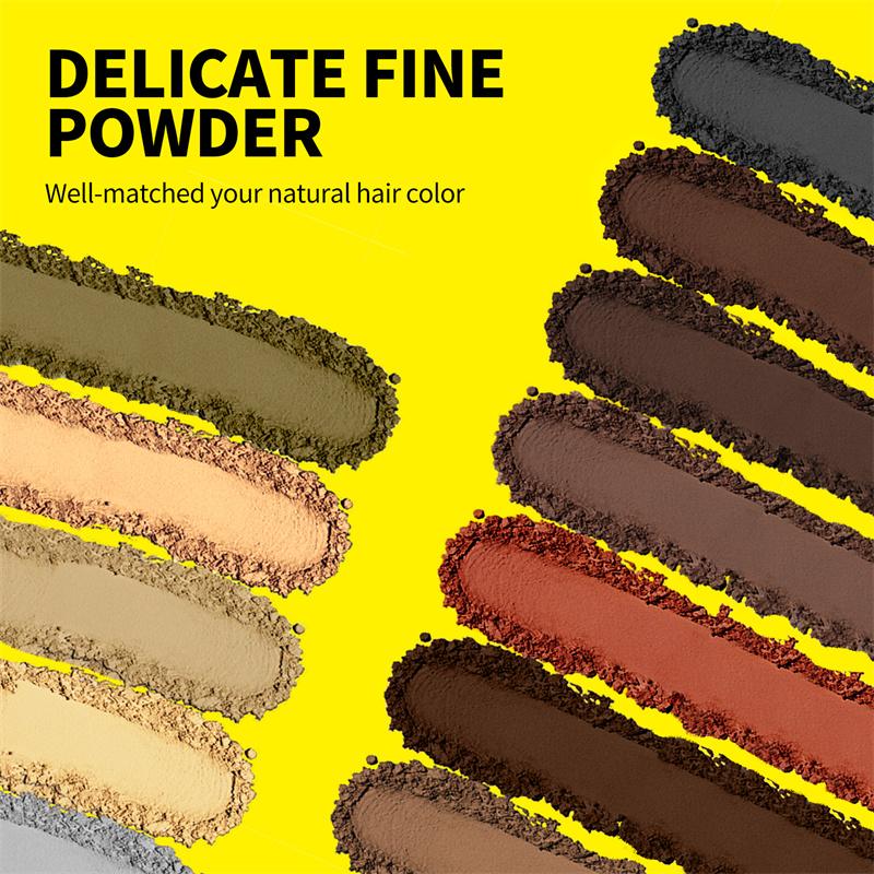 Пудра для линии роста волос Консилер Временная маскировка корней волос Контроль линии роста волос Покрытие седины Пудра-тень для линии роста волос Мгновенно