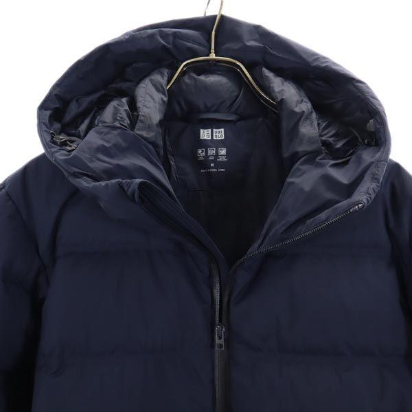 Uniqlo Бесшовная пуховая куртка M Темно-синяя Мужская Б/У