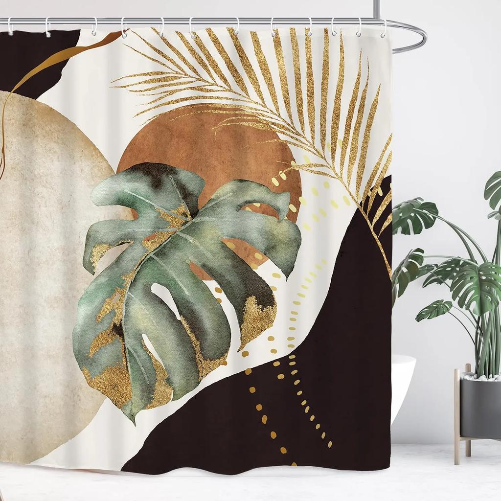 Абстрактная кошка Простая ванная занавеска для душа Минималистичная забавная милая геометрическая цветная полиэстеровая ткань занавеска для ванной Декор для ванной