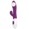 Factory Wholesale 30 Frequency Dual Motors Massager Rabbit Vibrator Female Av Sex Massager Clitoral G Spot Vibrator Dildo
