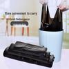 Большие черные утолщенные портативные мешки для мусора в стиле жилета, бытовой рулон