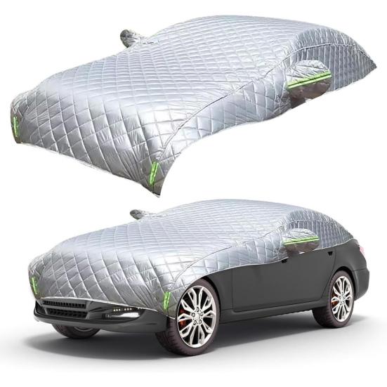 Car Cover Against Hail Windproof Car Hail Protector with Reflective Strips Thicken Hail