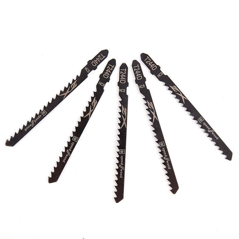 5Pcs/Set Hcs 6T Jig Saw Blades T244D/T344D For Fast Cutting Straight Cutting