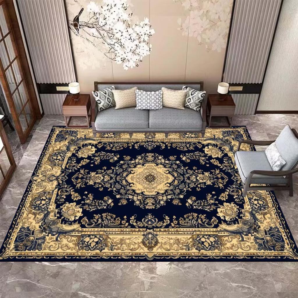 Chinese Style Luxury Large Size Living Room Carpets Decor Home Hall Coffee Tables Non-slip Rug Bedroom Washable Soft Floor Mats