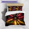Portugal Football Printed Bedding 3 Piece Set Cozy Breathable Bed Cover Set as Housewarming Holiday Gift