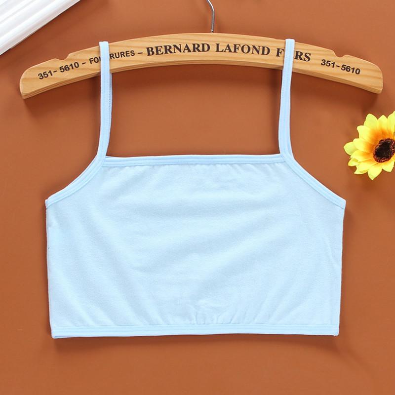 Kids Underwear Cotton Girls Tank Top Candy Color Undershirt Girls Singlet Baby Camisole 8-14Years