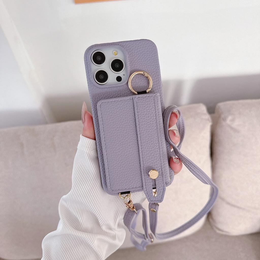 Ремешок на запястье Кроссбоди Чехол для телефона для IPhone 15 14 12 11 Pro Max 13 Mini 15 14 Plus Кошелек с держателем для карт Кольцо Кожаный чехол