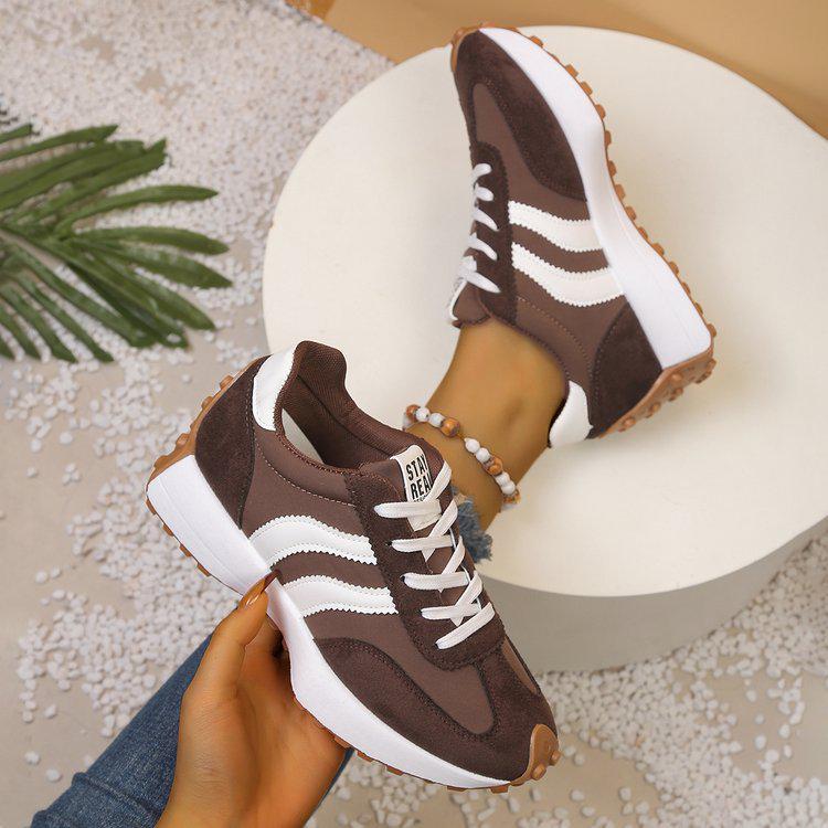 Женские кроссовки- dad sneakers большого размера 2025 года с зауженной талией - Повседневная спортивная обувь на толстой подошве для весны/лета