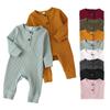 Autumn Born Infant Baby Boys Girls Romper Playsuit Overalls Cotton Long Sleeve Baby Jumpsuit Clothes