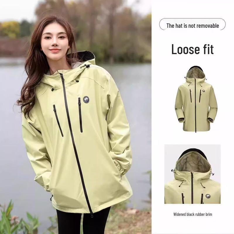 CAMEL Unisex Panda Single-Layer Windbreaker Jacket