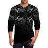 Men's T Shirt O-Neck Clothing Apparel Outdoor Long Sleeve Print Fashion Designer Vintage