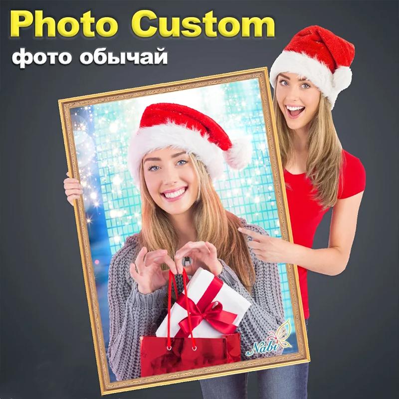 Фото на заказ алмазная картина мозаика комплект полные круглые бриллианты вышивка 5D крестиком украшение для дома подарок своими руками