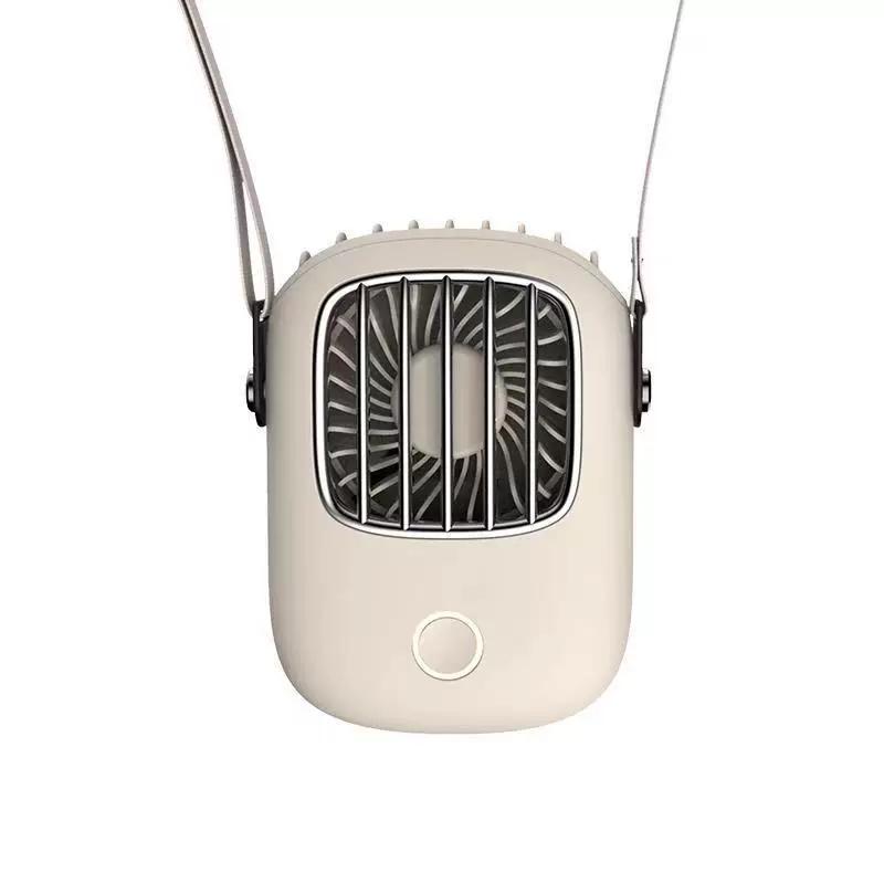 New Mini Hanging Neck Fan, Handheld Portable Small Student Fan, USB Rechargeable Fan 1441B
