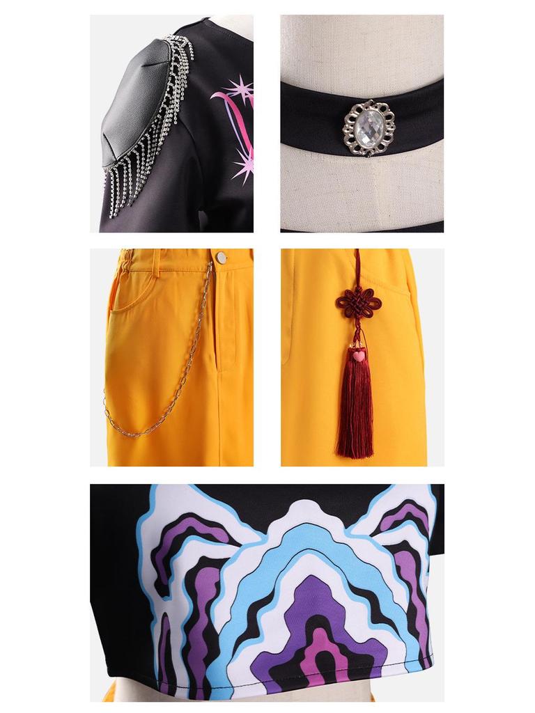 K-POP Demon Hunter Girl Group Cosplay Costume for Kids - Superstar Rumizzoi Collection