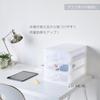 Sanko Plastic Small Item Storage 2 Elpis 39cm x x White 2-Tier Unit, Boxes, Series, (W) 26.5cm (D) 26.4cm (H),