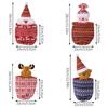 1Pc Christmas Decorations New Knitted Apple Bag Elderly Apple Bag Christmas Gift Bag Snowman Gift Bag