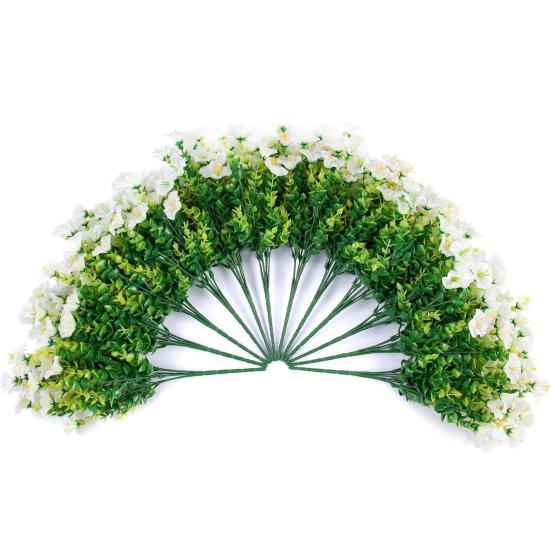 Искусственные Цветы Ипомеи для Улицы, Устойчивые к УФ, Имитация Пластиковых Растений для Домашнего Горшка, Веранды, Двора, Декора Окна