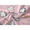 Cat Bedding Set, Duvet Cover for Children Adults,  Cute Pink Cat Chec Pattern Duvet Cover with Pillowcase Microfibre Bedding Set