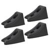 4pcs Wheel Chocks Heavy Duty Triangular Tire Stopper Block Set Anti Slip Base for Car Trailer RV