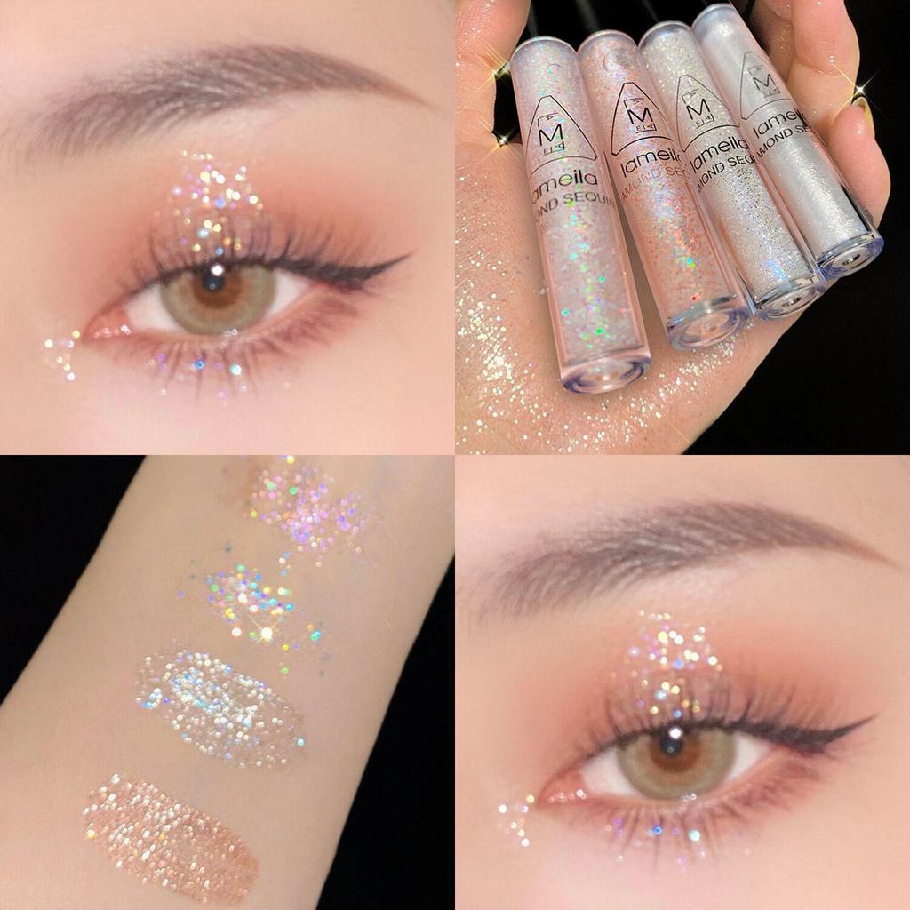 Latin America Shimmering Mermaid 3D Eyeshadow: Dazzling, Lightweight, Long-lasting Liquid for Under-eye Glow