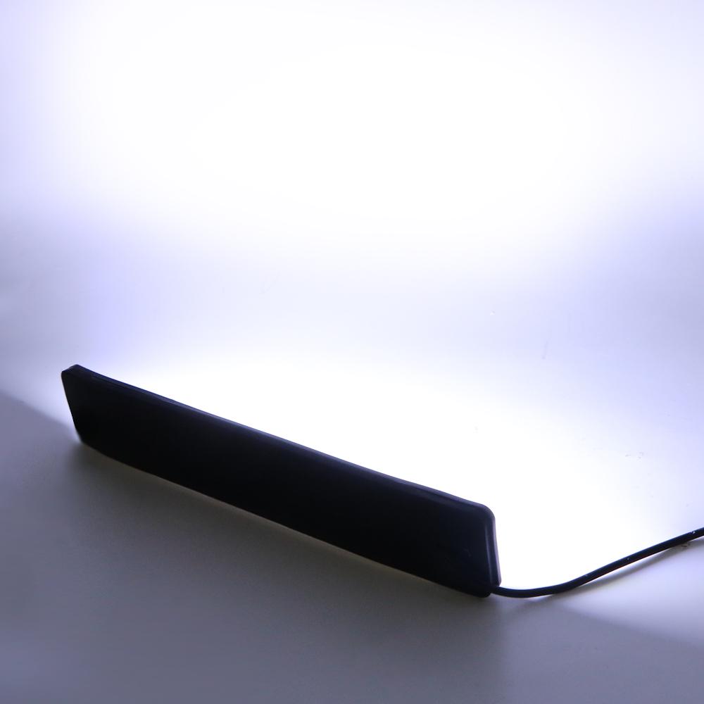 Противотуманная фара Водонепроницаемая Гибкая Светодиодная Автомобильная ДХО Дневной ходовой свет Квадратная COB 2 шт. Гибкая Функциональная Лампа Автостайлинг