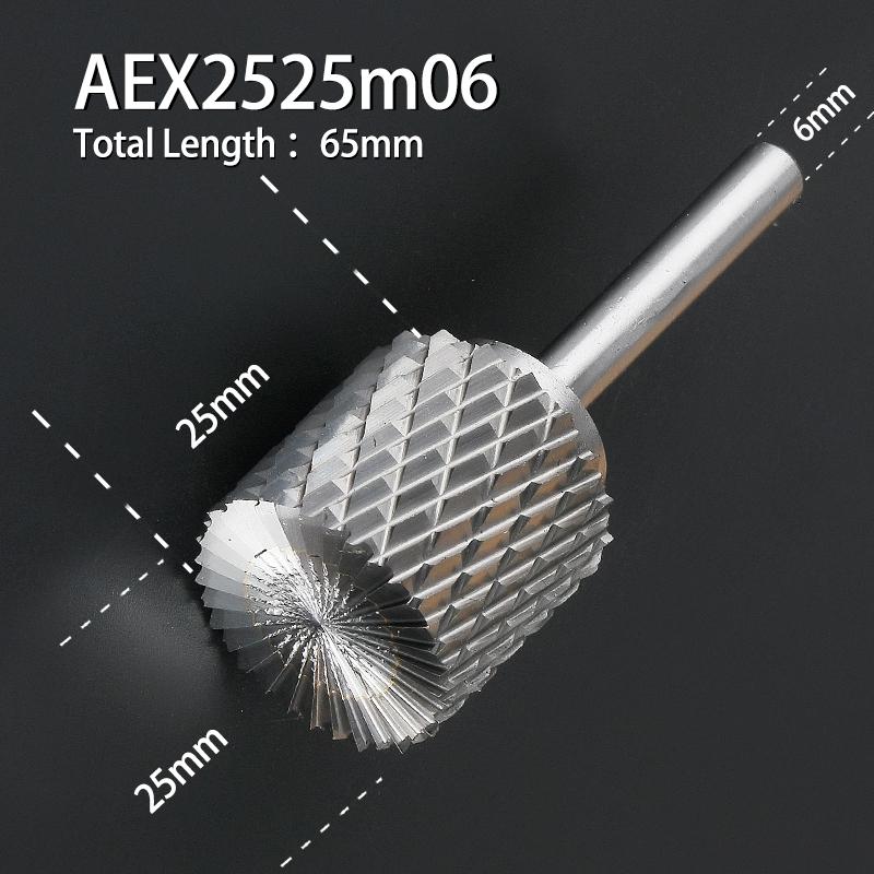 Вращающийся напильник из вольфрамовой стали 1 шт., паз для буля с лезвием сверху, цилиндрическая фреза из твердосплавного сплава, тип колонны 3-16 мм