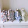 Floral Cotton Drawstring Bags Women's Cosmetic Lipstick Toiletry Organizer Bag Portable Travel Washing Storage Pouch