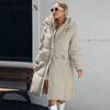 GASMAN 2024 Women's Jacket Long Fashion Grace Women Winter Down Jackets Zipper Pocket with Belt Parka High Quality Outwear 88583