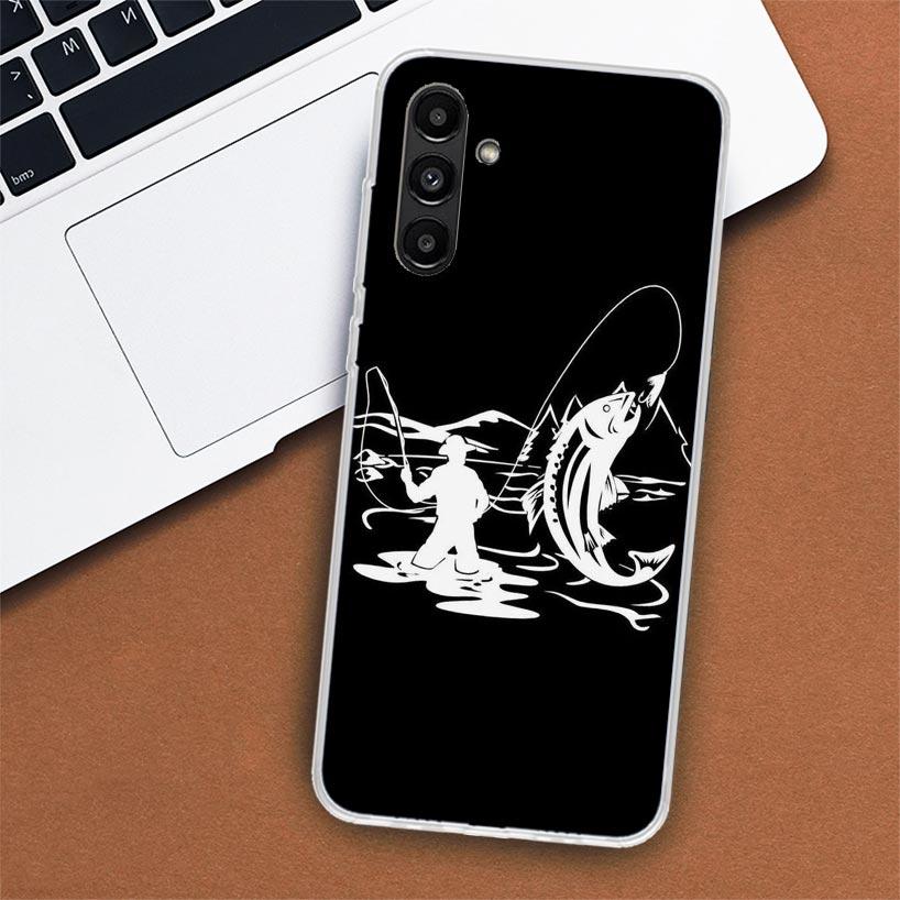 Чехол для телефона «Человек с охотой и рыбалкой» для Samsung Galaxy A55 A54 A53 A52 A15 A14 A13 A12 A35 A34 A33 A32 A25 A24 A23 A22 A04S A03S A02S