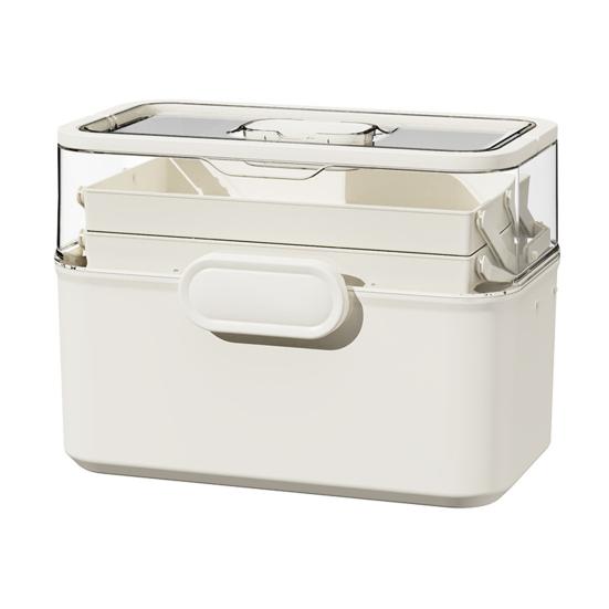 3-х уровневый портативный ящик для хранения лекарств большой емкости пылезащитный прозрачный визуальный дизайн многофункциональный органайзер для таблеток