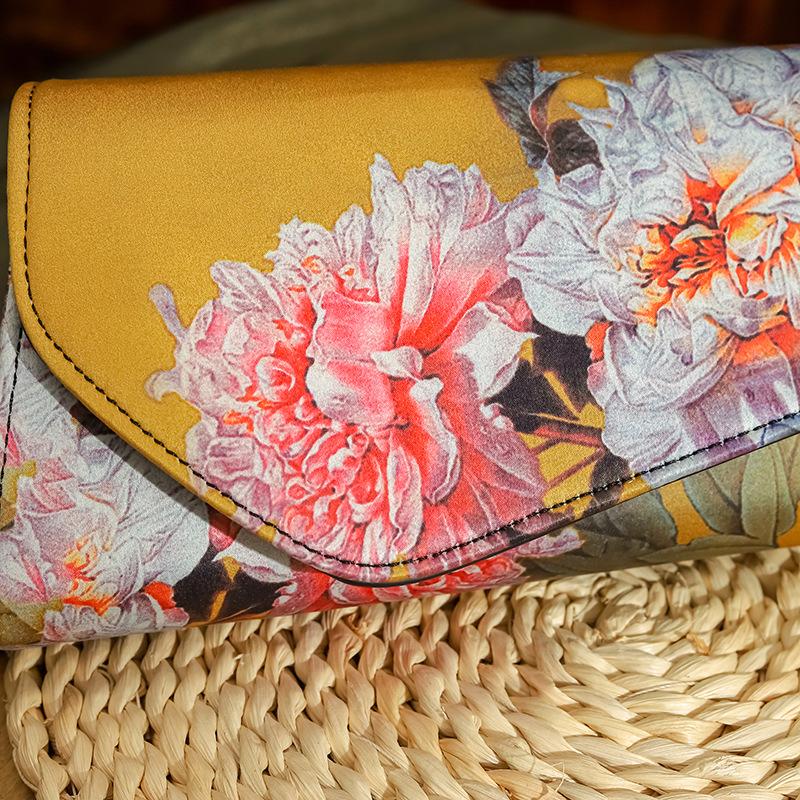 Johnature Женские клатчи, античная сумка Cheongsam, универсальные винтажные женские сумки на плечо с цветочным принтом