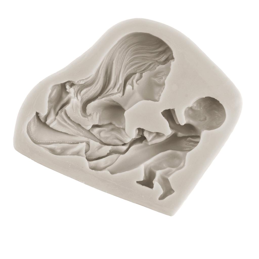 Силиконовая форма для мамы и ребенка, рельефные формы для шоколадных конфет, глиняные формы для кексов, топпер для помадки, инструменты для украшения торта, формы для мыла, смолы