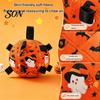 Dogs Interactive Tug Toys Squeaky Dog Chew Ball Toy for Halloween, Bite Resistant Plush Toy, Pet Teething Small Medium Large Breeds