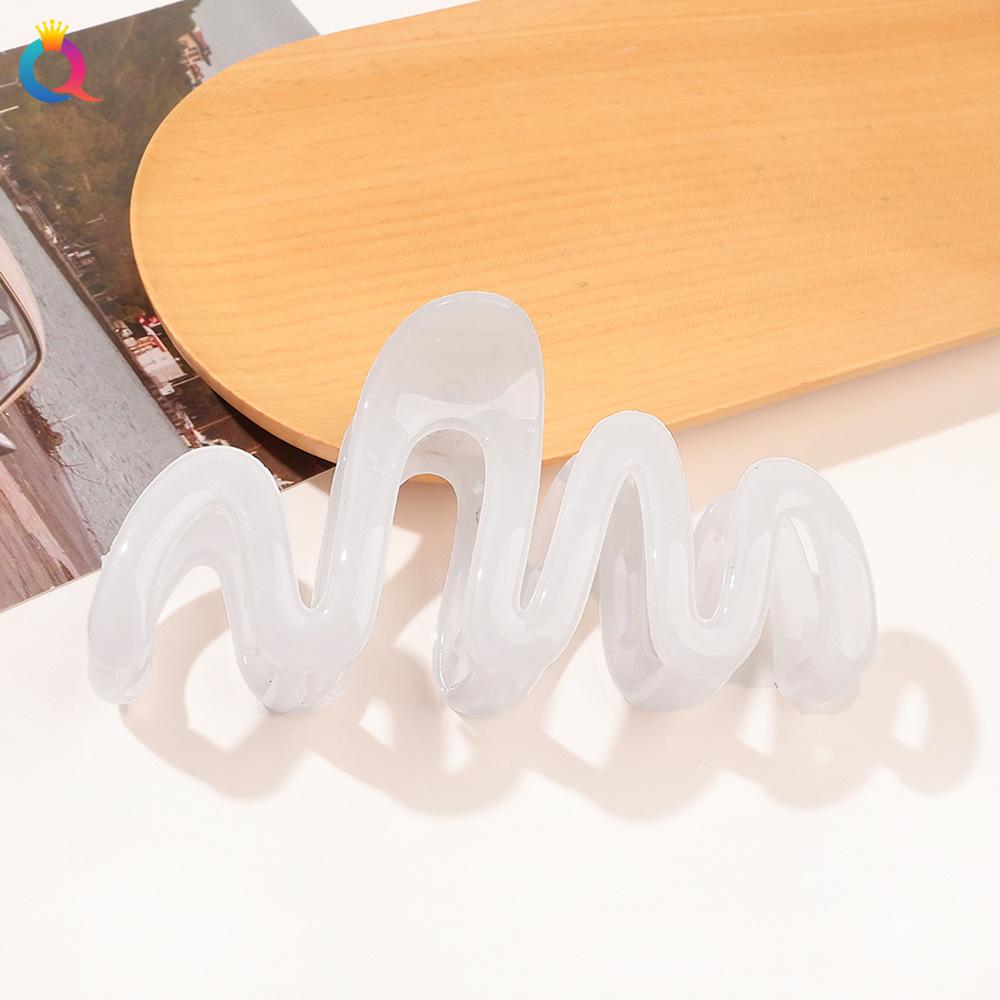 Цветная заколка для волос с волнистым кончиком Заколка для волос Заколка для волос Updo Заколка-акула Аксессуары для волос