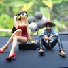 Мультяшный Аниме One Piece Боа Хэнкок Украшение для Автомобиля ПВХ Сексуальная Красивая Девушка Модель Игрушки Аксессуары для Центральной Консоли Авто