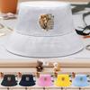 Bucket Hat With the Lion of Judah Cross Print , Sun Cap Fashion Spring Lightweight Fishing Hat