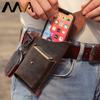 MVA Leather Phone Holster for Men Belt Loop Multitool Sheath with Key Holder Tactica Waist Bag with Phone Holsters 9064