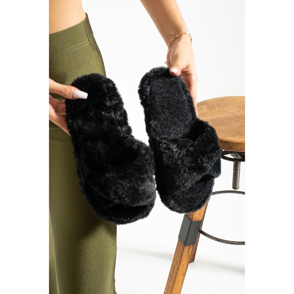 Женские домашние тапочки с пушистой крестообразной моделью, домашние тапочки для девочек, тапочки в приданое, нескользящая подошва