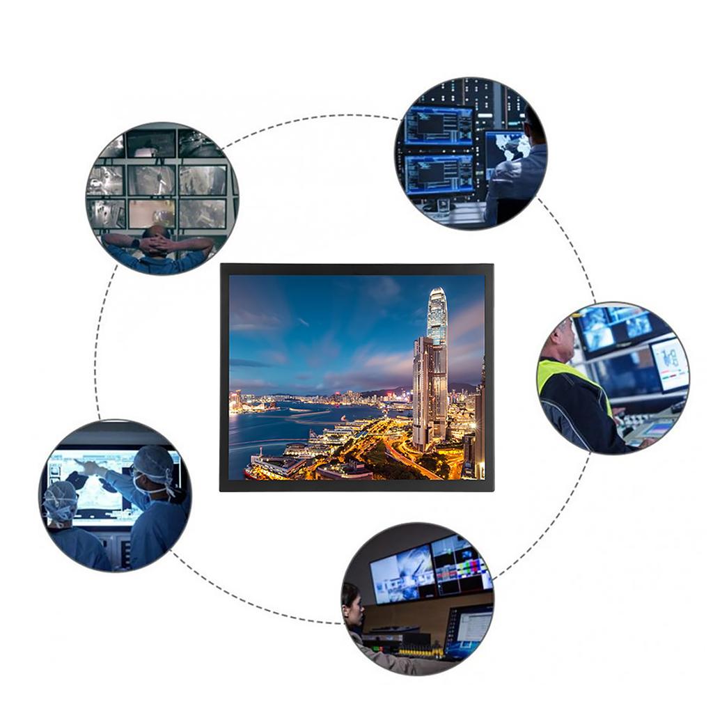 17-дюймовый многоточечный емкостный сенсорный экран 1280x1024 4:3 Встроенный промышленный монитор