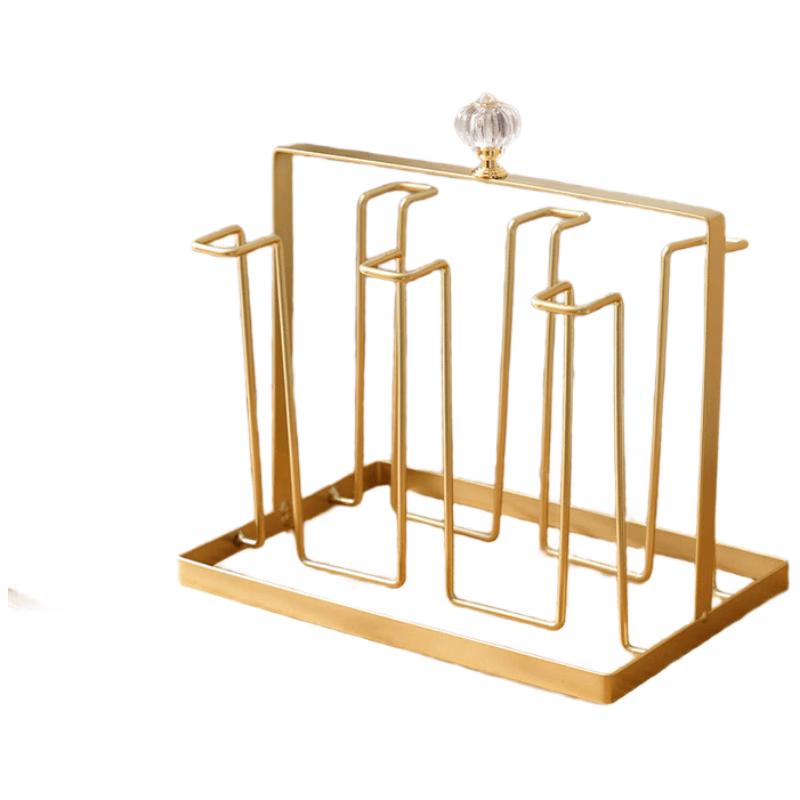 Desktop Glass Cup Holder Tray