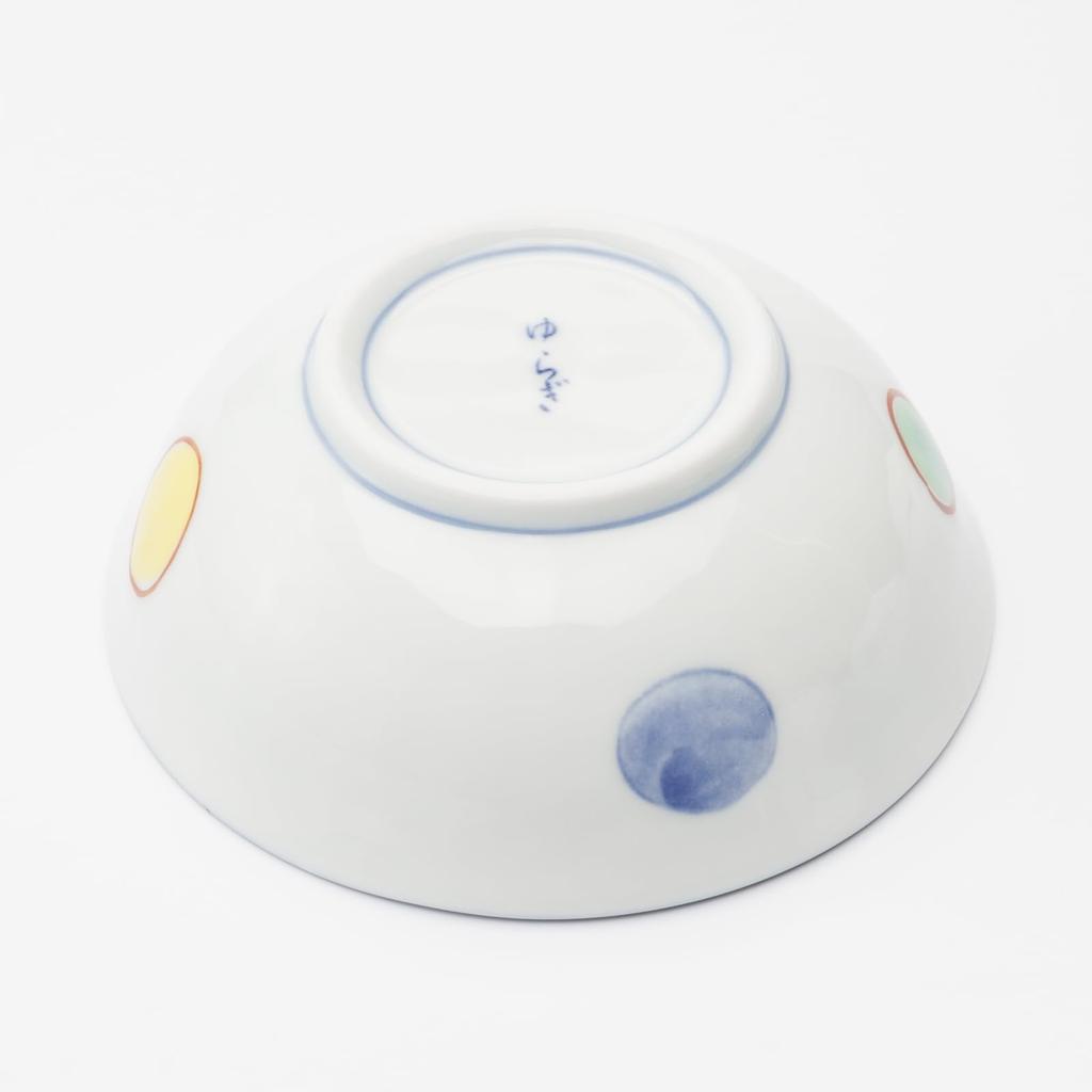 Mino Ware Dinnerware Set of Small 12cm Microwave and Dishwasher Made in Product Number 564624 "Nishikimarumon" 5, Bowls, Plates, Approx. Diameter,