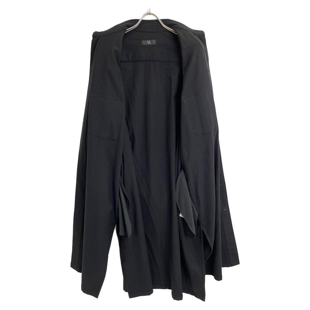 Y's YR-D06-101 ФЛАНЕЛЕВОЕ ПЛАТЬЕ-РУБАШКА С НАГРУДНЫМ КАРМАНОМ платье 1 черныйБ/У