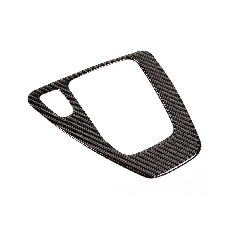 Car Carbon Fiber Gear Shift Control Panel Cover Trim For BMW 3 Series E90 E92 E93 2005 2006 2007 2008 2009 2010 2011