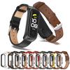 For Samsung Galaxy Fit 2 MIJOBS Metal Case Microfiber Leather Watch Band