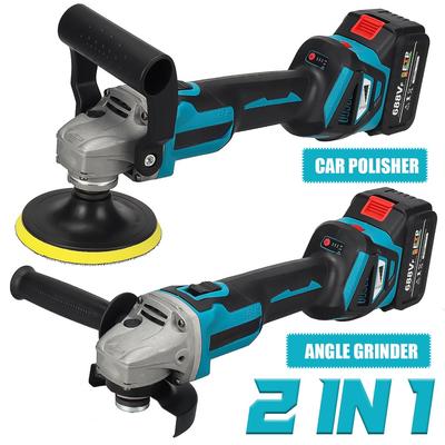 2000 Вт Скоростная Бесщеточная Автомобильная Полировальная Машина Угловая Шлифмашина Переменная 688VF Машина для Полировки Автомобильного Воска Для Аккумулятора 18 В 2 В 1