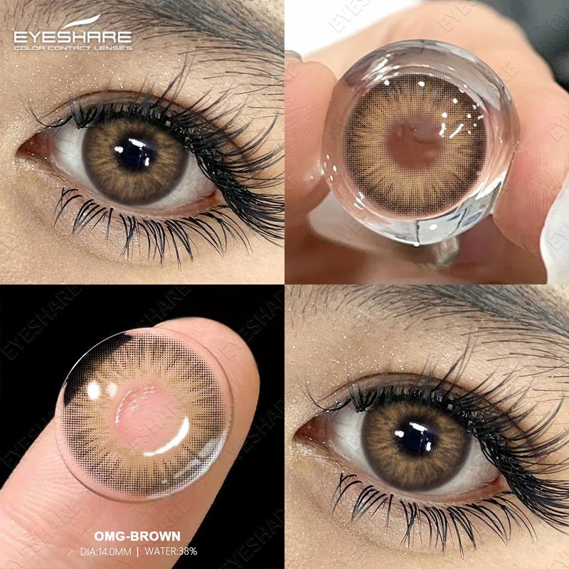 1Pair Color Contact Lenses for Eyes Fashion Cosmetic High Quality Blue Lenses Green Eye Contacts Cosmetic Eye Contacts Yearly