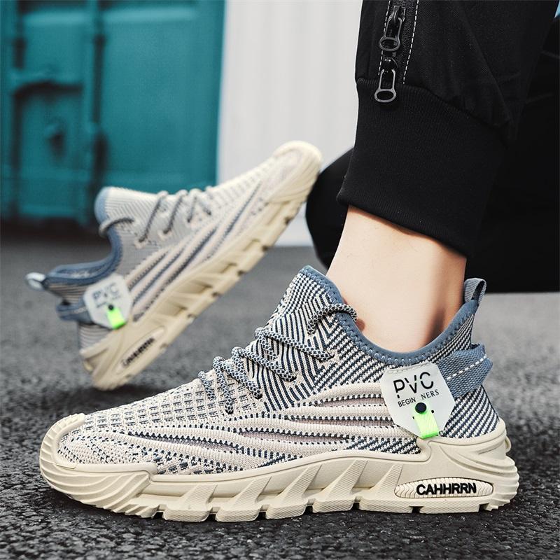 Модные повседневные кроссовки мужские кроссовки для бега уличные легкие дышащие сетчатые увеличивающие комфорт спортивные туфли для мужчин