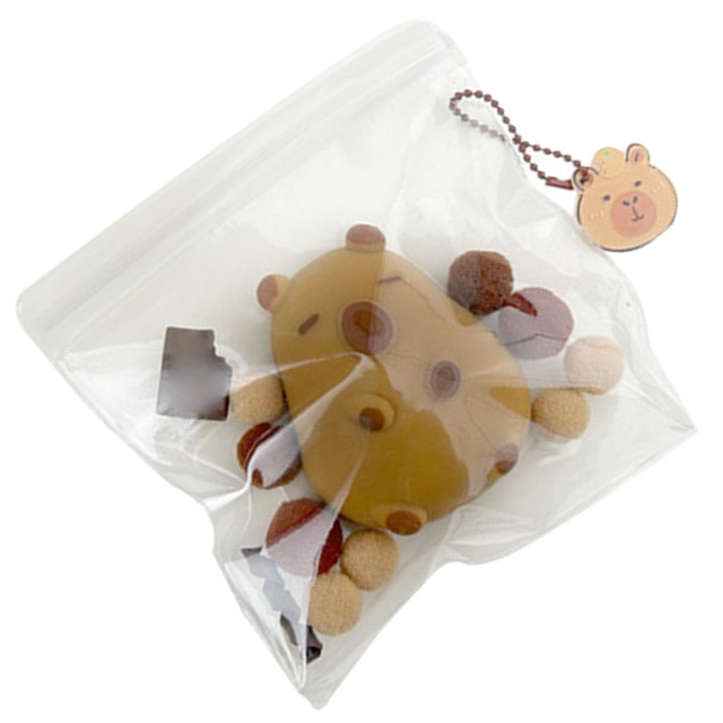 Милый мягкий брелок в виде капибары, элегантный мягкий брелок в виде капибары для снятия стресса, аксессуар для любителей капибары