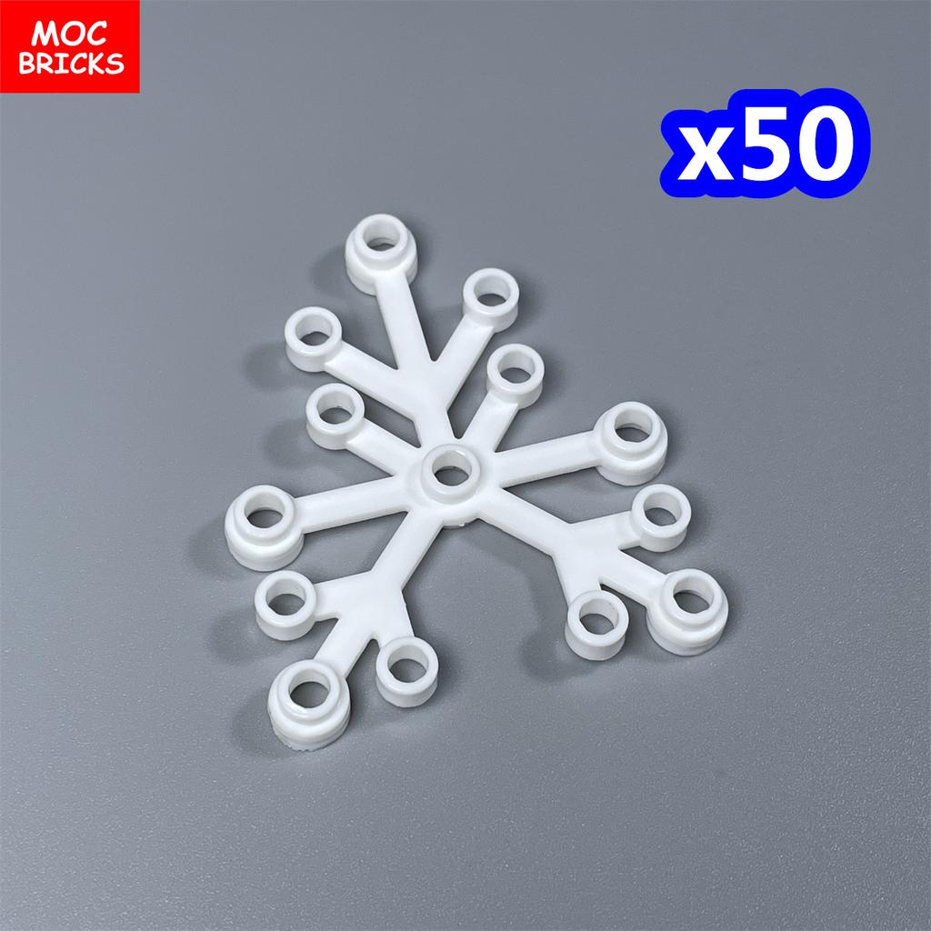 Non-Toxic Moc Bricks Window Fence Arch White Winter Snow Horse Figure City Architectural Church Accessories Children Christmas Toys